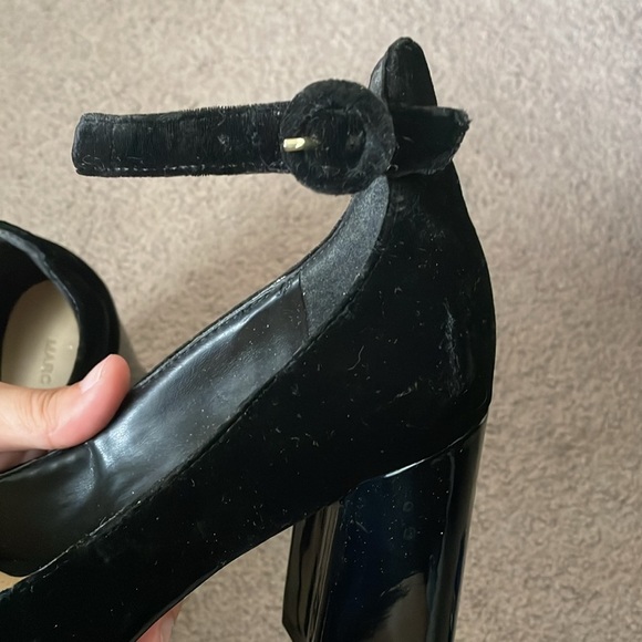 Marc Fisher | velvet Ion Block Heel Pump Black sz 7.5 - Picture 9 of 13